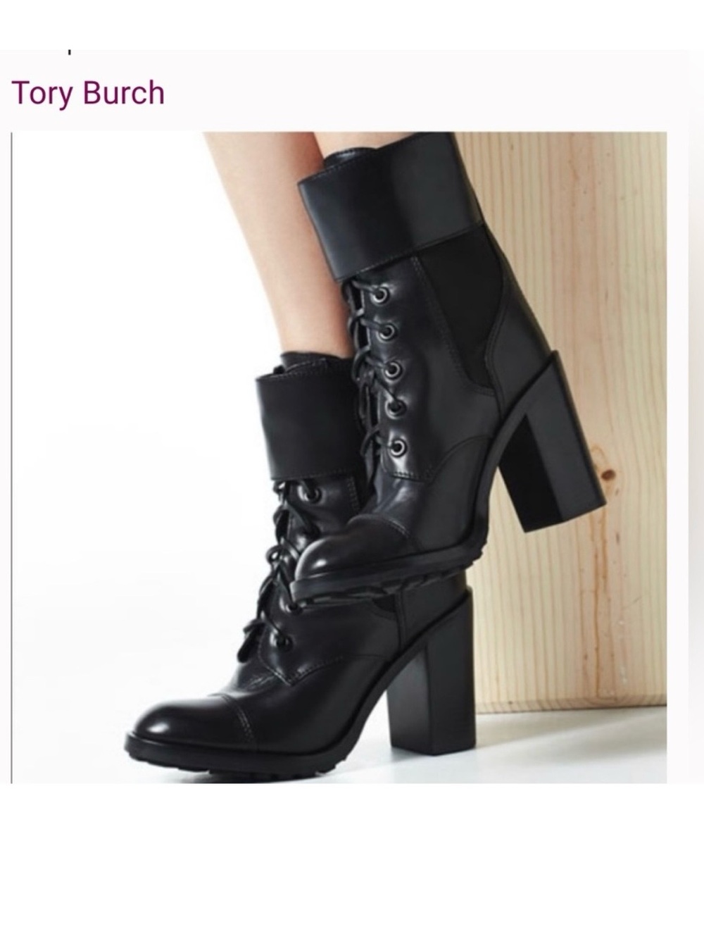 Tory Burch Broome black boots size 8.5